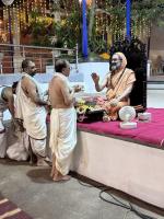 Ashirvachana on Day 6 of Annual Shashthi Festival at Shrimath Anantheshwar Temple Vittla (18 Dec 2023)